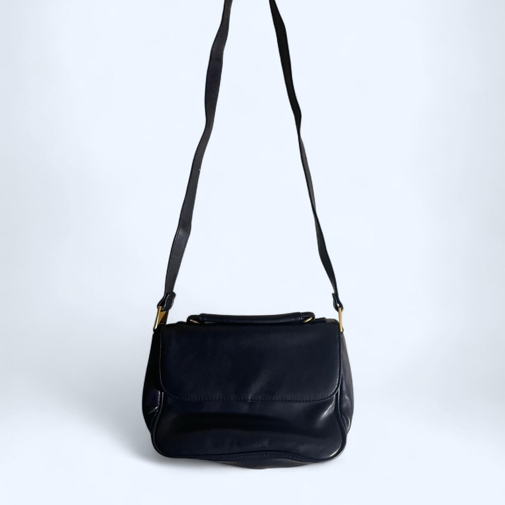 Black Leather Shoulder Bag